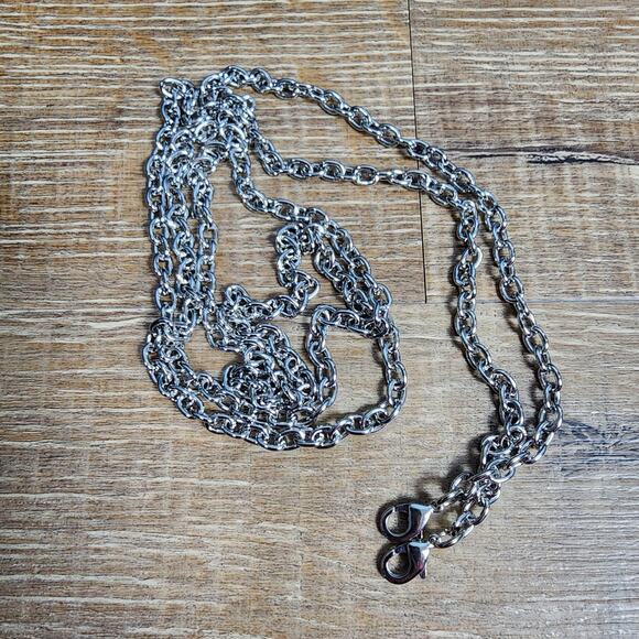 NWT Ted Baker London Pebble Leather Gray Clutch / Chain Crossbody - Picture 6 of 7